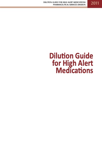 dilution guide ham